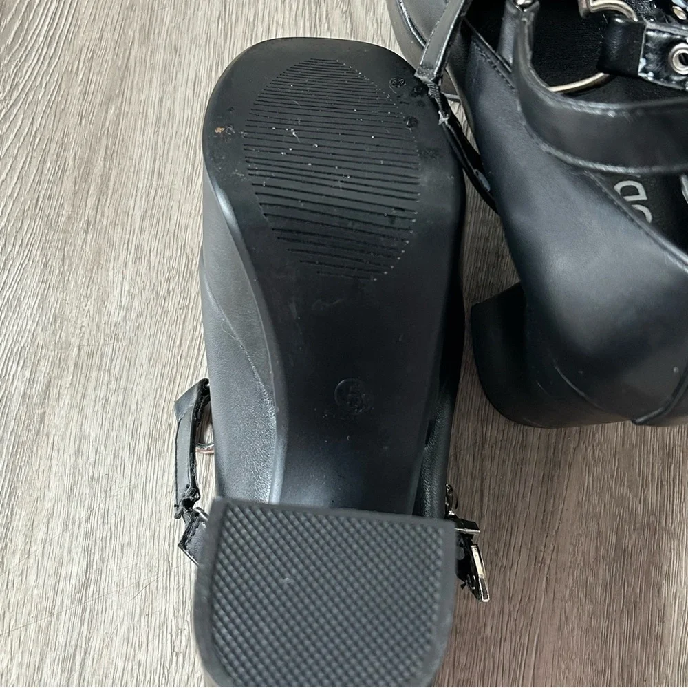 Lamoda Walk with Faith Platform Heels Black